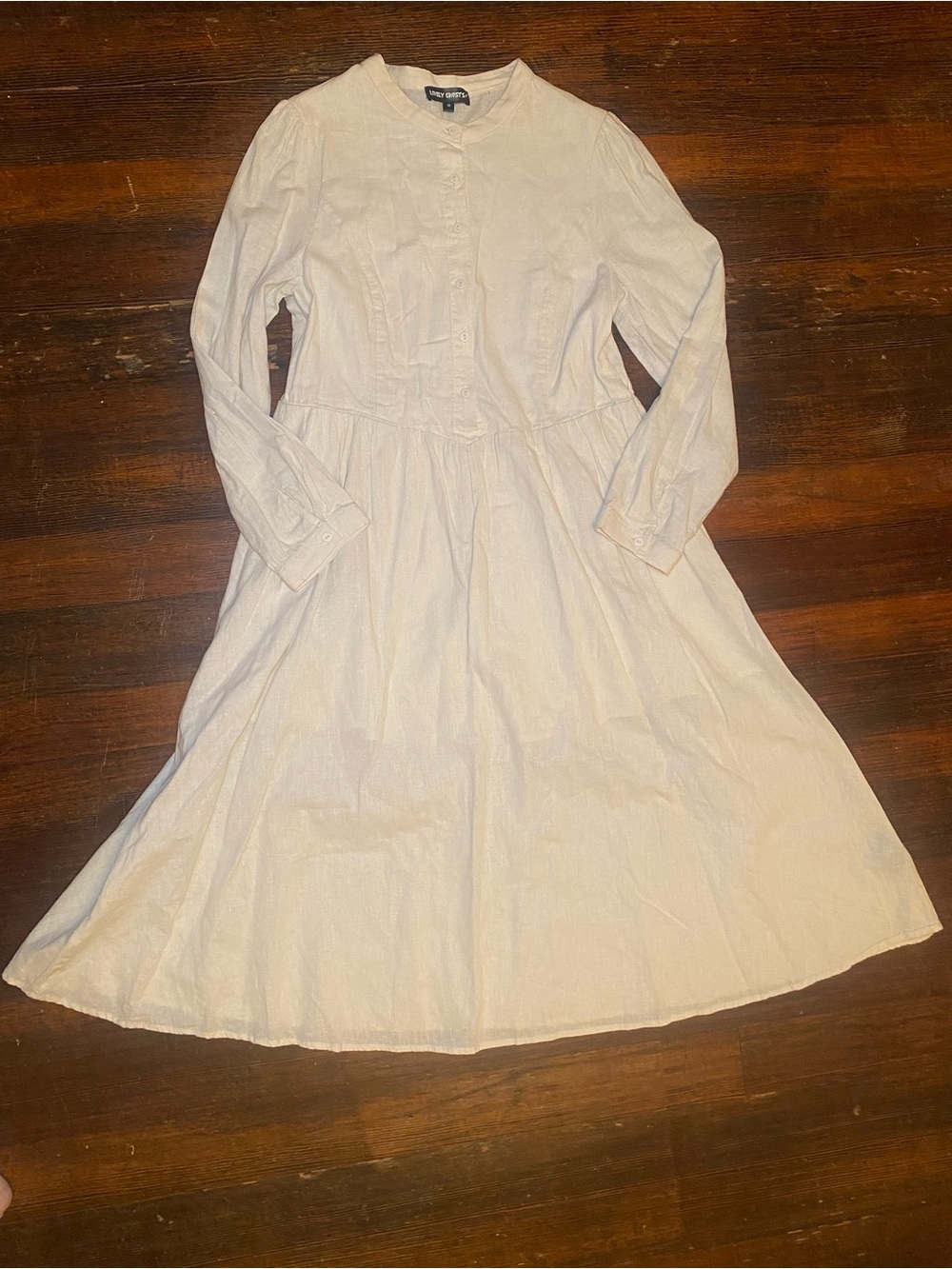 EUC Lively Ghosts Ritual Coven(?) Long Sleeve Victorian Style Button Front Dress - Picture 11 of 13